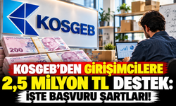 KOSGEB'den girişimcilere 2,5 milyon TL destek: İşte başvuru şartları!