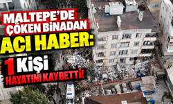 Maltepe’de çöken binadan acı haber: 1 kişi hayatını kaybetti!