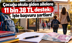 Çocuğu okula giden ailelere 11 bin 38 TL destek: İşte başvuru şartları!