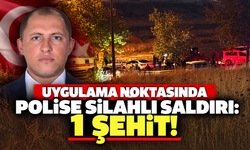 Uygulama noktasında polise silahlı saldırı: 1 şehit!
