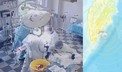 Doktorlar depreme ameliyatta böyle yakalandı!