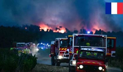 Fransa’da 1949’dan bu yana çıkan en büyük orman yangını