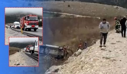 Antalya yolunda kaza! Şarampole yuvarlandı 