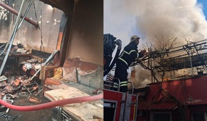 Burdur'da korkutan ev yangını: Müstakil ev küle döndü