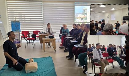 Gazipaşa Devlet Hastanesi’nde sağlık çalışanlarına CPR eğitimi