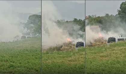 Burdur’da saman balyaları alevlere teslim oldu!