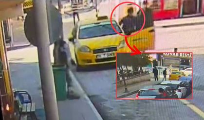 Burdur'da kontağı üzerinde bırakılan taksiyi kaçırmaya çalıştı! İşte o anlar
