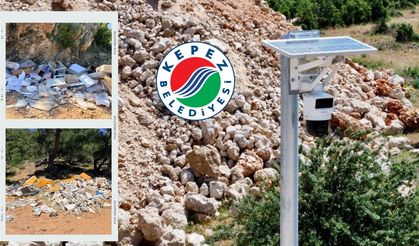 Kepez'de çevreyi kirletenlere foto kapanlı takip!