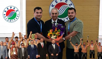 Başkan Kocagöz'e Kepezin Pehlivanlarından zirayet