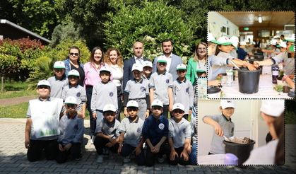 Antalya'da minikler fidan dikti