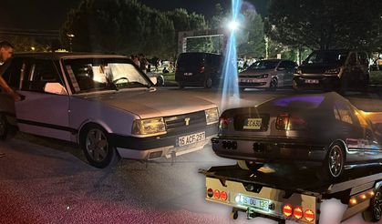 Burdur'da abartı egzozlu araçlar trafikten men edildi!