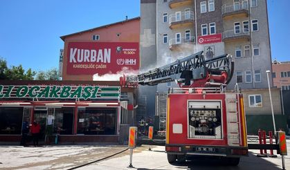 Burdur'da lokanta bacasında çıkan yangın paniğe neden oldu!