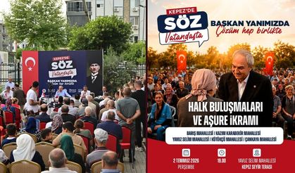 Kepez'de halk buluşması ve aşure ikramı