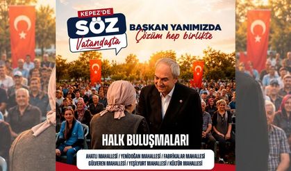 Kepez'de “Söz Vatandaşta” bu hafta Yeşilyurt mahallesinde