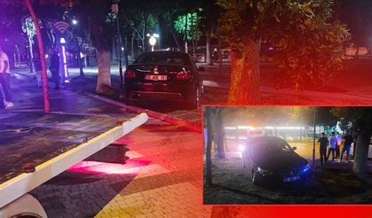 Isparta'da alkollü aday sürücü kaldırıma çıktı!