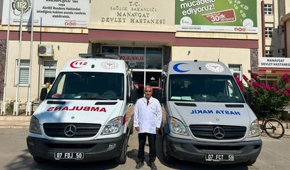 Antalya'da Manavgat'ta evde sağlık hizmetlerine iki ambulans desteği!