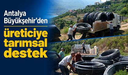 Antalya Büyükşehir'den üreticiye tarımsal destek