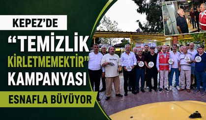 Kepez’de “Temizlik Kirletmemektir” kampanyası esnafla büyüyor