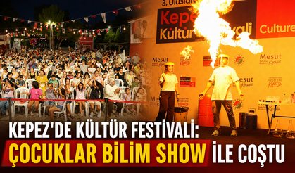 Kepez'de kültür festivali: Çocuklar bilim ile coştu