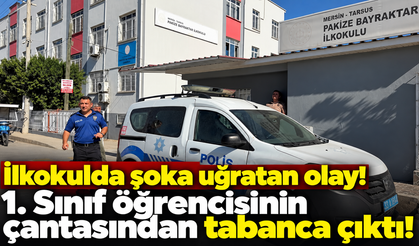 İlkokulda şoka uğratan olay! 1. Sınıf öğrencisinin çantasından tabanca çıktı!