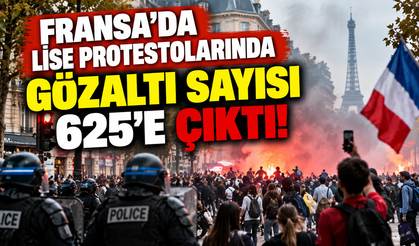 Fransa’da lise protestolarında gözaltı sayısı 625’e çıktı!