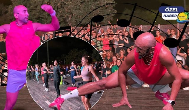 Antalya Olbia Meydanı’nda spor coşkusu! Kalorilerini dansla yakıyorlar