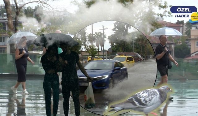 Antalya'ya beklenen yağış geldi! Kent genelinde sağanak etkili oldu