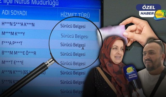 Ehliyet yenilemek için son 1 gün! Antalya'da nüfus müdürlükleri yoğun mesaide