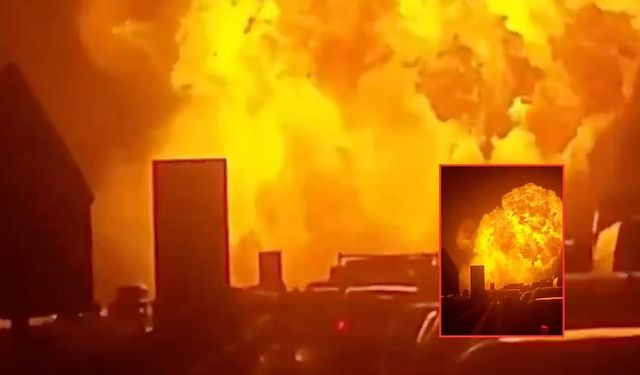 Otoyolda LPG tankı patladı ortalık savaş alanına döndü! O anlar kamerada