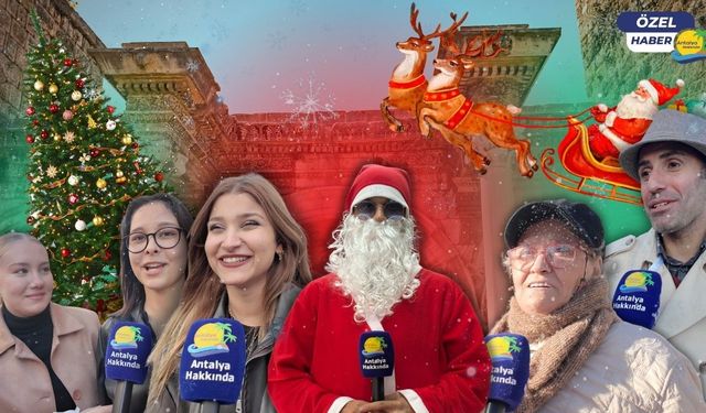 Noel Baba kostümü giydik Antalya halkına sorduk: "Bir dilek hakkınız olsa Noel Baba'dan ne dilerdiniz?"
