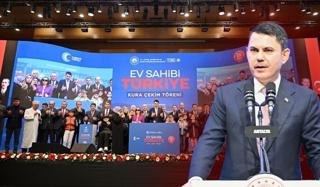 Antalya’da kura heyecanı: 13 bin 213 konut için çekiliş yapıldı