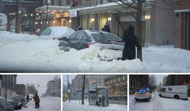 Amerika'yı kar fırtınası vurdu! New york'ta 5 kişi donarak öldü