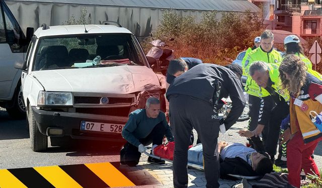 Antalya'da korkutan kaza: 1 kişi yaralandı