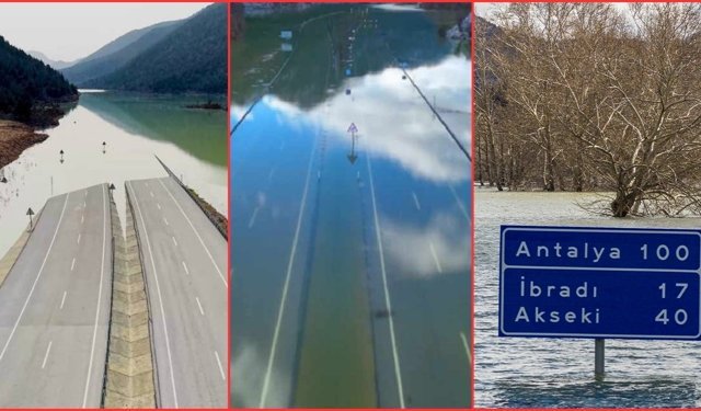 Göle dönen Antalya-Konya yolu yeniden açılıyor!