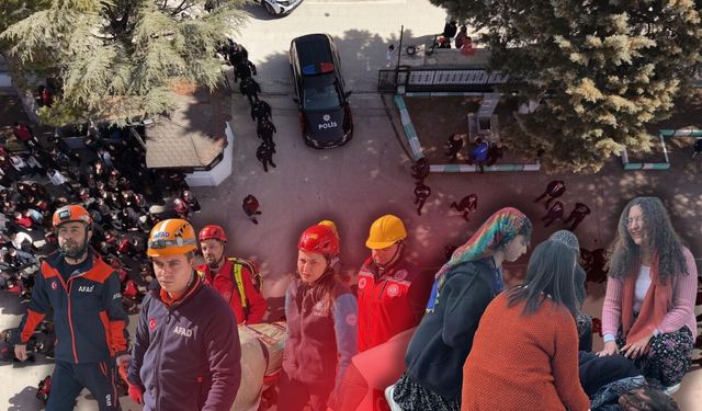 Burdur'da gerçeğini aratmayan tatbikat!