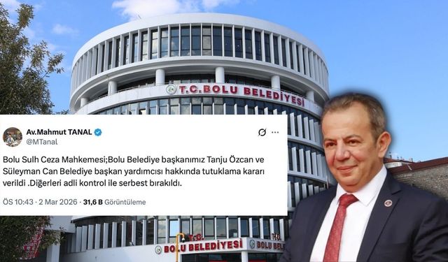 Bolu Belediye Başkanı Tanju Özcan tutuklandı!
