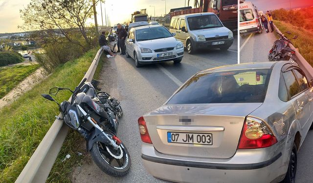 Antalya'da 3 araçlı zincirleme kazada, 3 kişi yaralandı!