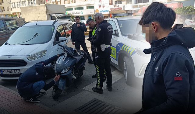 Antalya'da kaza yapan motosiklet sürücüsüne ceza yağdı!