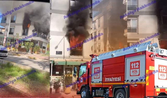 Antalya'da korkutan yangın! 6 kişi hastanelik oldu
