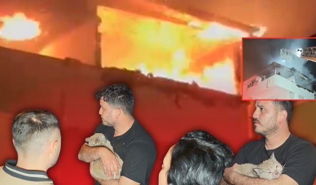 Antalya'da korkutan daire yangını!