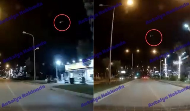 Antalya semalarında göktaşı görüntülendi