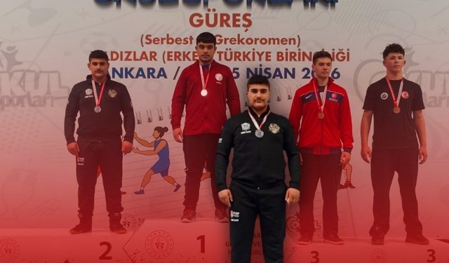 Antalyalı güreşçi genç Türkiye ikincisi oldu!