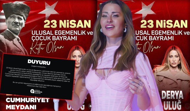 Antalya'da Derya Uluğ konseri iptal edildi