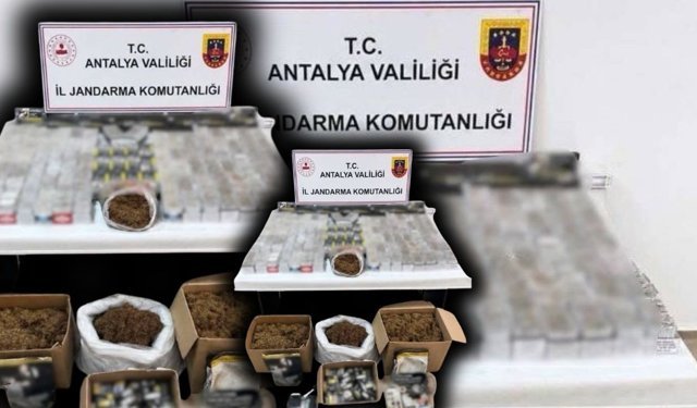 Antalya'da işletme görünümlü imalathaneye baskın