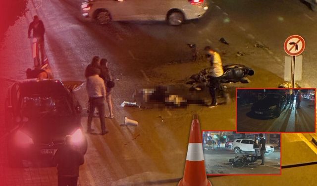 Antalya'da otomobil ile motosiklet çarpıştı: 2 yaralı!