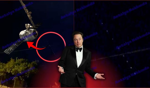 Starlink Antalya semalarında görüldü! "Nasıl bir şeymiş bu ya?"