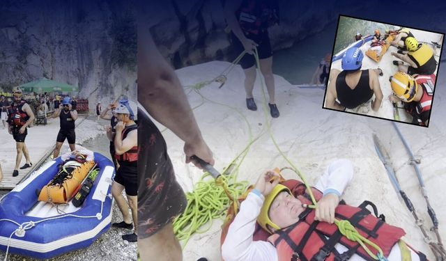 Antalya'da kanyon gezisi hastanede bitti: Ayağı kırılan turist kurtarıldı!