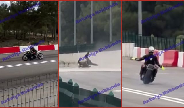 Antalya'da Kepez Drag Pisti’nde feci kaza kamerada!