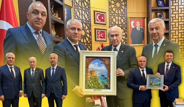 ALTSO Başkanı Eray Erdem, Devlet Bahçeli'yi ziyaret etti