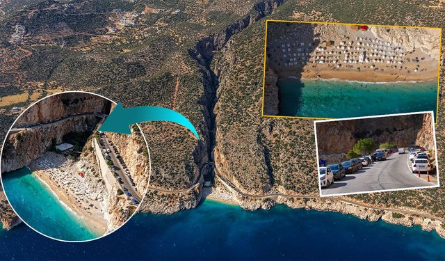 Tatilcilerin gözdesi Kaputaş Plajı'na ziyaretçi akını!